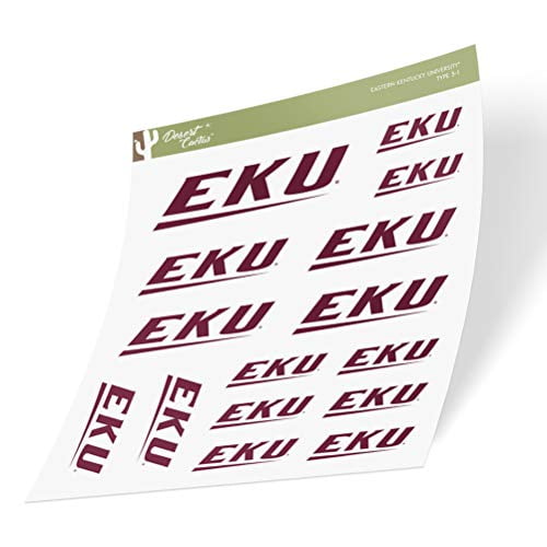 Type 2 Sheet Eastern Kentucky University EKU Colonels NCAA Sticker Vinyl Decal Laptop Water Bottle Car Scrapbook